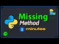 Learn Python Missing Magic Method in 2 minutes