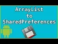 How to Save an ArrayList of Custom Objects to SharedPreferences with Gson - Android Studio Tutorial