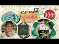 Busted Canvas for Christmas Easy Step by Step Beginner Tutorial