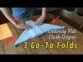 FAST REVIEW FOLD DEMO Osocozy Cloth Diaper Flats