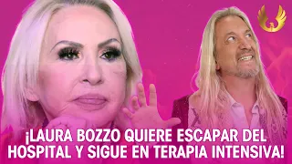 Laura Bozzo se quiere escapar del hospital pero sigue en terapia intensiva