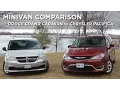 Minivan Comparison Dodge Grand Caravan vs Chrysler Pacifica Driving ca