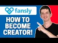 How To Become Creator In Fansly How To Sign Up On Fansly