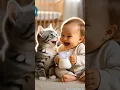 LUCU BANGET !!  Kucing tertawa ngakak gara-gara bayi kentut #cat #funny #masukberanda #viral #shorts