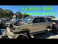 Finding 1 000 of Auto Parts at the Junkyard Toyota Sequoia Edition