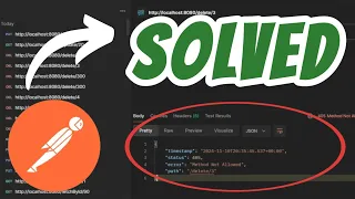 status 405 error Method Not Allowed SOLVED in Postman Node JS Spring Boot Rest API