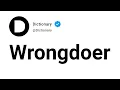 Wrongdoer Meaning In English