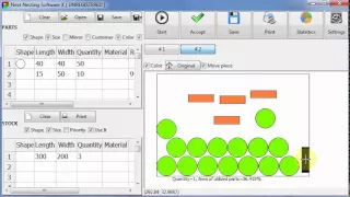 Manual arrange in Next Nesting Software X 2015