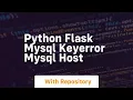Python Flask Mysql KeyError MYSQL HOST