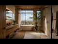 Luxury Spa Bathroom Animation Warm Resort Bathroom With Landscape View