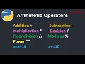 py1 9 Arithmetic Operators