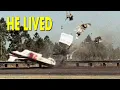 Most Death-Defying Crash in NASCAR in color
