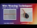 Wire Weaving Pattern 2 Base for Wire Wrap - Easy to Advanced Jewelry Making Tutorial