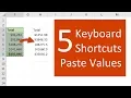 5 Quick Keyboard Shortcuts To Paste Values In Excel