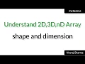 7 Practical 2D 3D array shape ndim in python numpy Neeraj Sharma