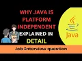 Why java is platform independent Java is platform independent explained in detail