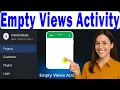 How To Create Empty Views Activity In Android Studio FAST Easy