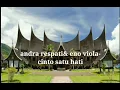 Andra respati \u0026 eno viola - cinto satu hati- lirik video( subtitle bahasa Indonesia)