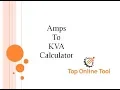 Amps to Kva Amps to Kva Calculator Convert Amps to Kva