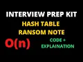Hash Tables Ransom Note HackerRank Solution Dictionaries HashTables
