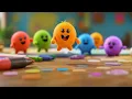 Valentines Day Crafts with Hopscotch The Color Blobs FOR KIDS Kids Activities with colors