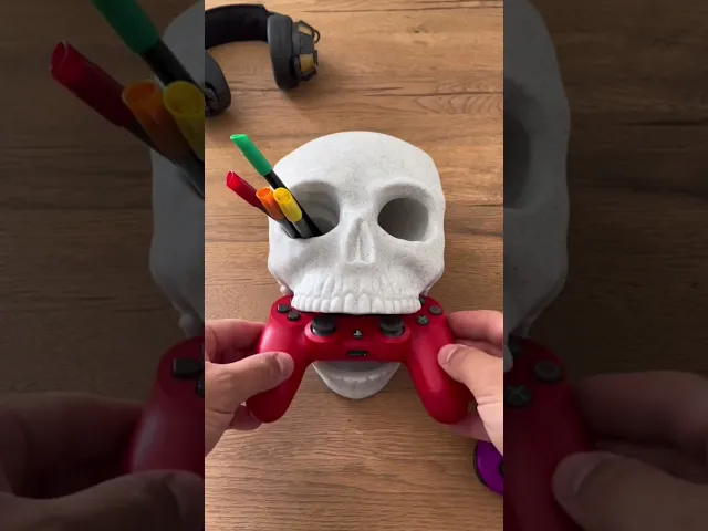 Skull Holder / Dice Tower / Wall Mounted / No Supports video thumbnail