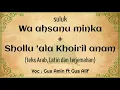 Download Lagu Wa Ahsanu Minka + Shollu 'ala Khoiri Anam | teks Arab, Latin \u0026 Terjemahan | Gus Amin ft Gus Alif