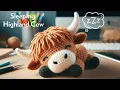 Crochet Cute Sleeping Highland Cow Crochet Cattle Beginner Step by Step Tutorial