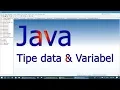 Tutorial Pemograman Java Tipe data dan Variabel