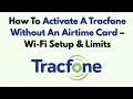 How To Activate A Tracfone Without An Airtime Card - Wi-Fi Setup Limits