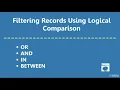 SQL Tutorial - Filtering data with logical operators in SQL