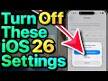 Download Lagu iOS 26 Settings You NEED To Turn Off NOW! 🚨 [Day 1!]