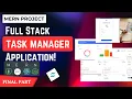 Build a Full Stack MERN Task Manager Admin Panel React Node js MongoDB Express FINAL PART