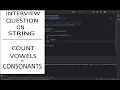 3 Java Program to Count Vowels and Consonants String Interview Question