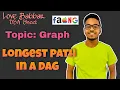 Longest Path in a Directed Acyclic Graph Graph CODE Explaination Amazon GFG