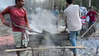 আলহামদুলিল্লাহ    এভাবে কাচা হলুদ শুকানো দেখেছেন কখনো