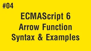 Learn ECMAScript 6 in Arabic - Arrow Function