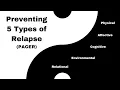 Relapse Prevention Awareness Addiction Recovery Counseling Tools