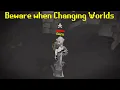 Beware when changing Worlds gg Zaryte Crossbow