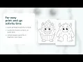 Monster Friends Coloring Pages Monster Coloring Pages Printable PDF Etsy 18