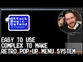 Programming a Retro Pop-Up Menu System