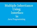 Multiple Inheritance Using Interface in Java Java Programming Tutorial