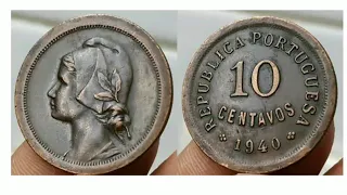 79 year old Portugal 10 centavos 1940 price kya hai