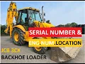 JCB 3CX BACKHOE LOADER SERIAL NUMBER CHASSIS NUMBER LOCATION ENGINE NUMBER LOCATION CareDrive