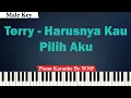 Download Lagu Terry - Harusnya Kau Pilih Aku Karaoke Piano Male Key