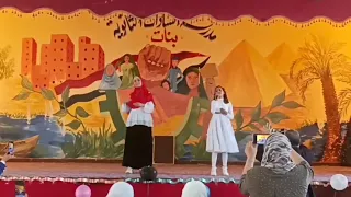 اغنية حلوه بلادي غناء بلغة الإشارة أداء سوميه سمير تدريب الاستاذ سمير السيد دندنها