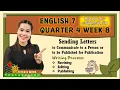 LETTER OF REQUEST Revising Editing Publishing English 7 Q4 Week 8 Matatag Curriculum
