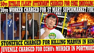 50yo JetBlue Flight Attendant Busted With Coke + 16yo Worker Charged For Fatal Supermarket Fire