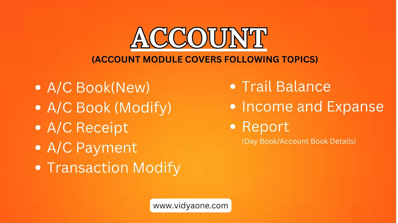 Accounts Module Overview