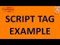 PART 7 HTML SCRIPT TAG in HTML explained with an example